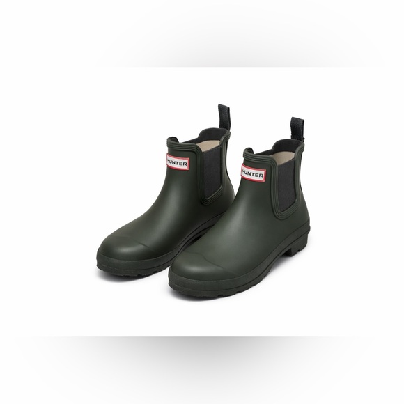 Hunter Other - Men’s Original Hunter Chelsea Boots (Size 9) - Dark Olive (Only Worn Once)